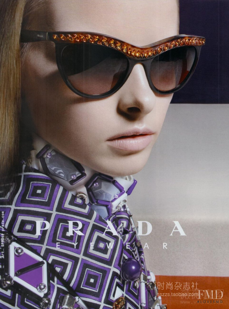 Elza Luijendijk Matiz featured in  the Prada Eyewear advertisement for Autumn/Winter 2012