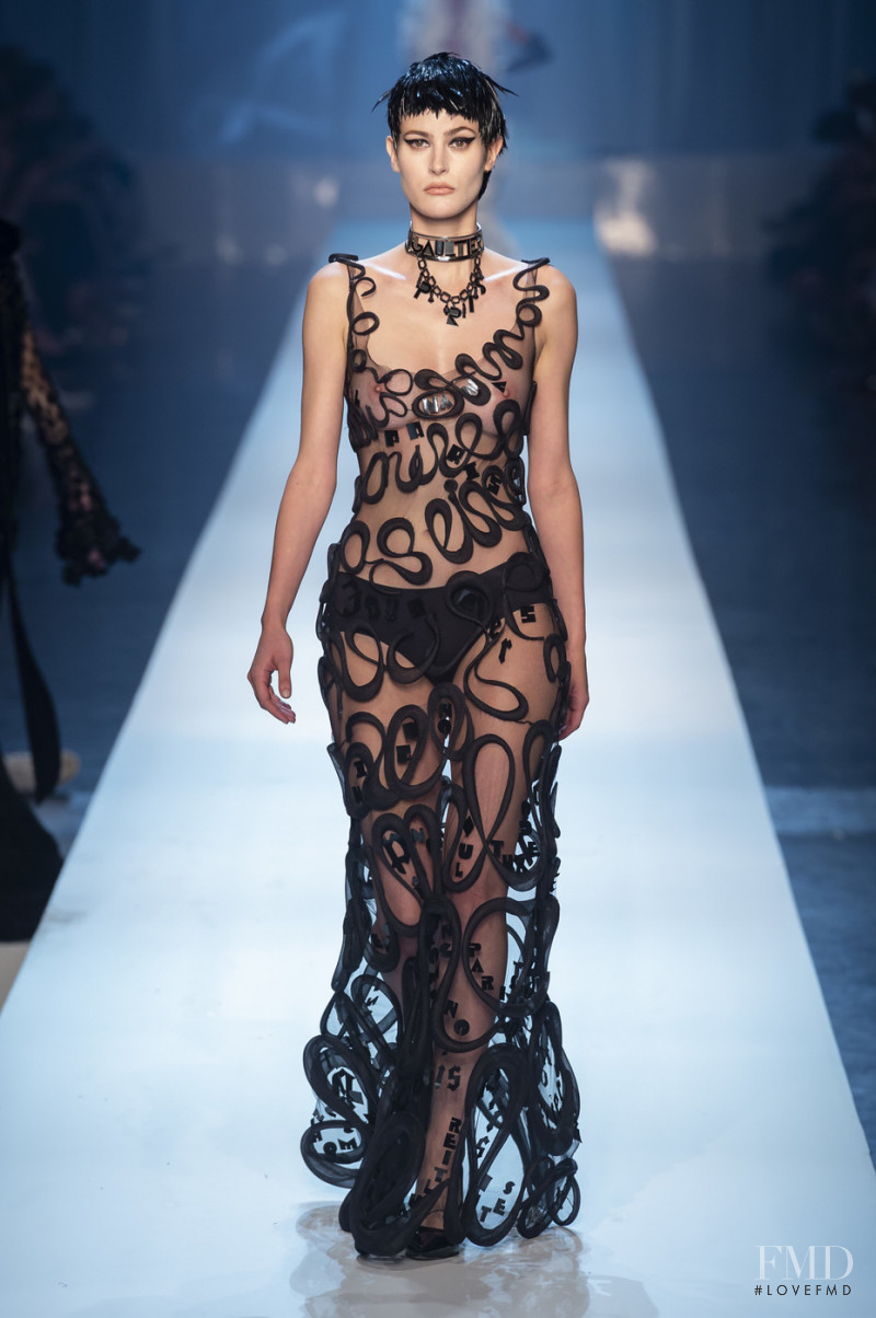 Maud Le Fort featured in  the Jean Paul Gaultier Haute Couture fashion show for Autumn/Winter 2018