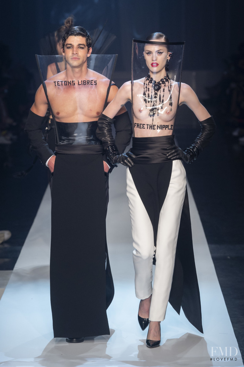 Tarik Lakehal featured in  the Jean Paul Gaultier Haute Couture fashion show for Autumn/Winter 2018
