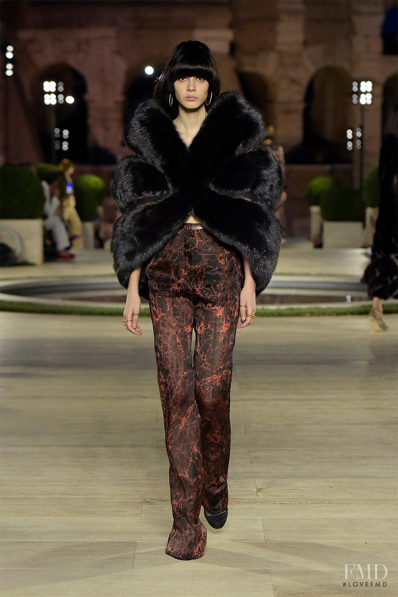 Mag Cysewska featured in  the Fendi Couture fashion show for Autumn/Winter 2019