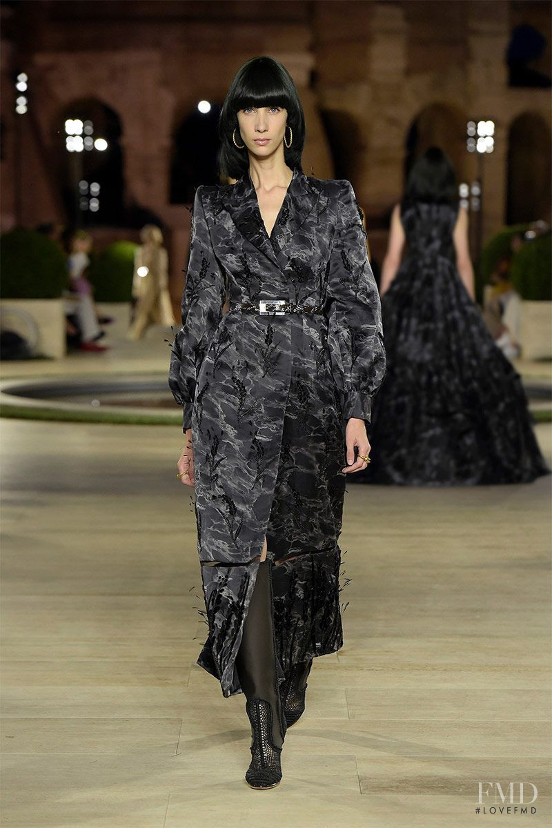 Sasha Knysh featured in  the Fendi Couture fashion show for Autumn/Winter 2019