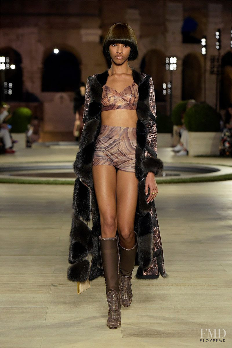 Naomi Chin Wing featured in  the Fendi Couture fashion show for Autumn/Winter 2019