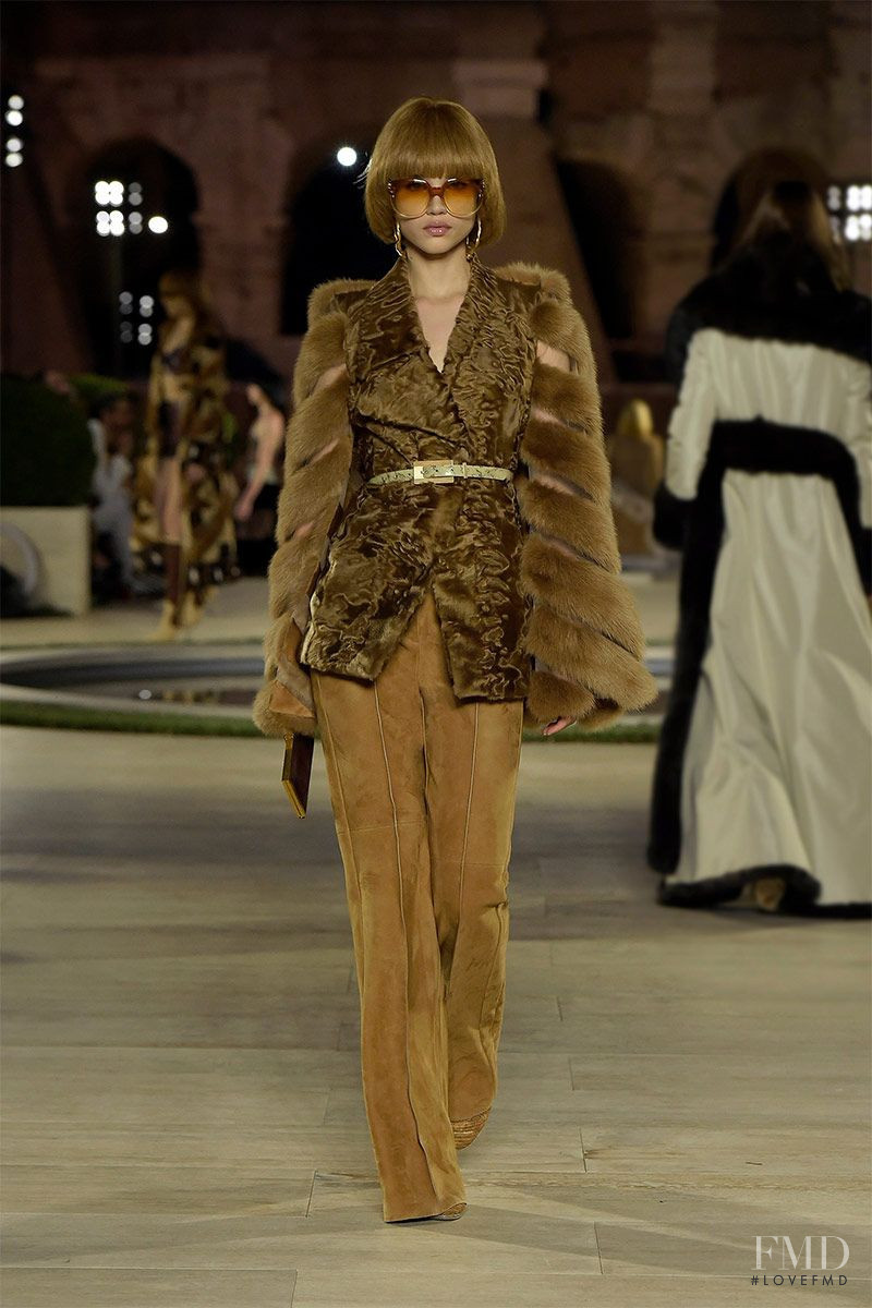 Meghan Roche featured in  the Fendi Couture fashion show for Autumn/Winter 2019
