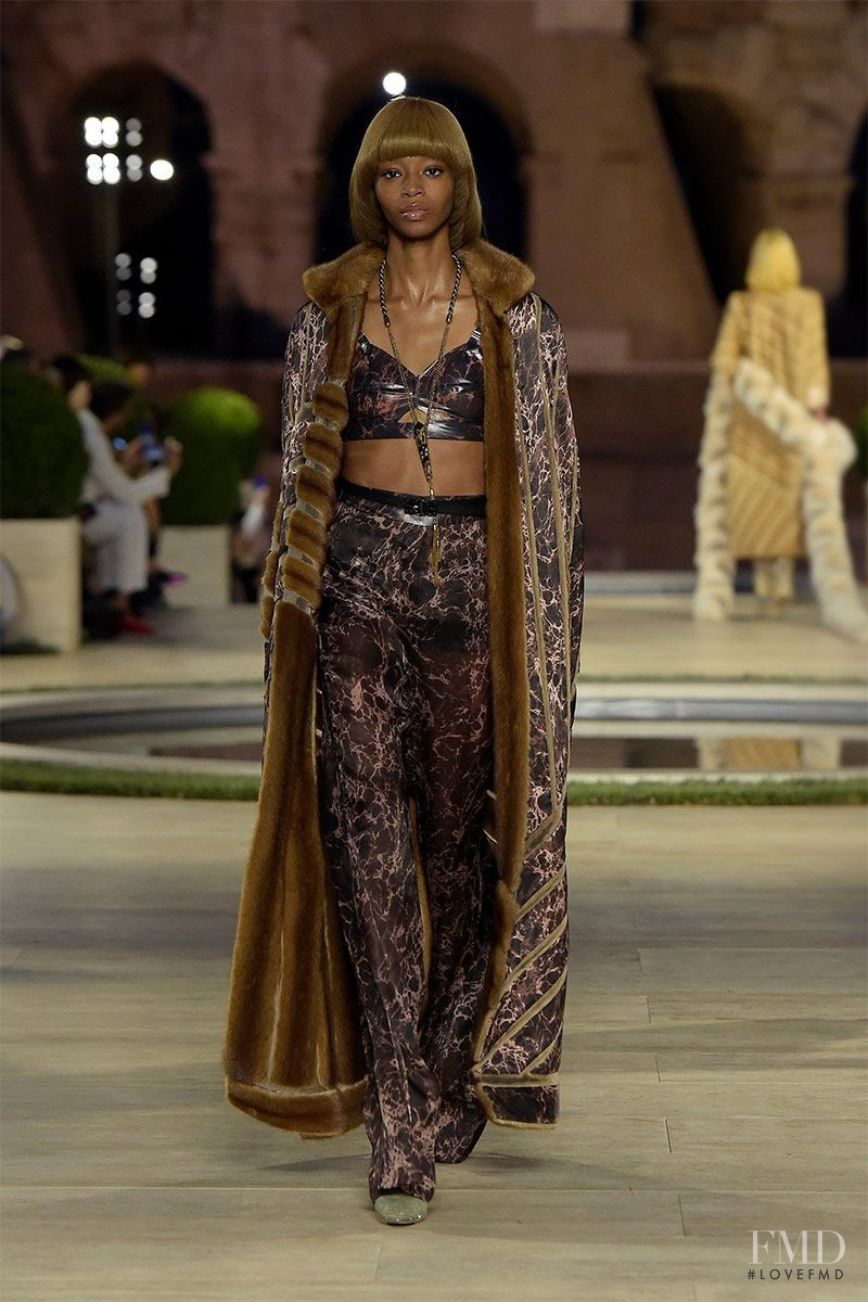 Kyla Ramsey featured in  the Fendi Couture fashion show for Autumn/Winter 2019