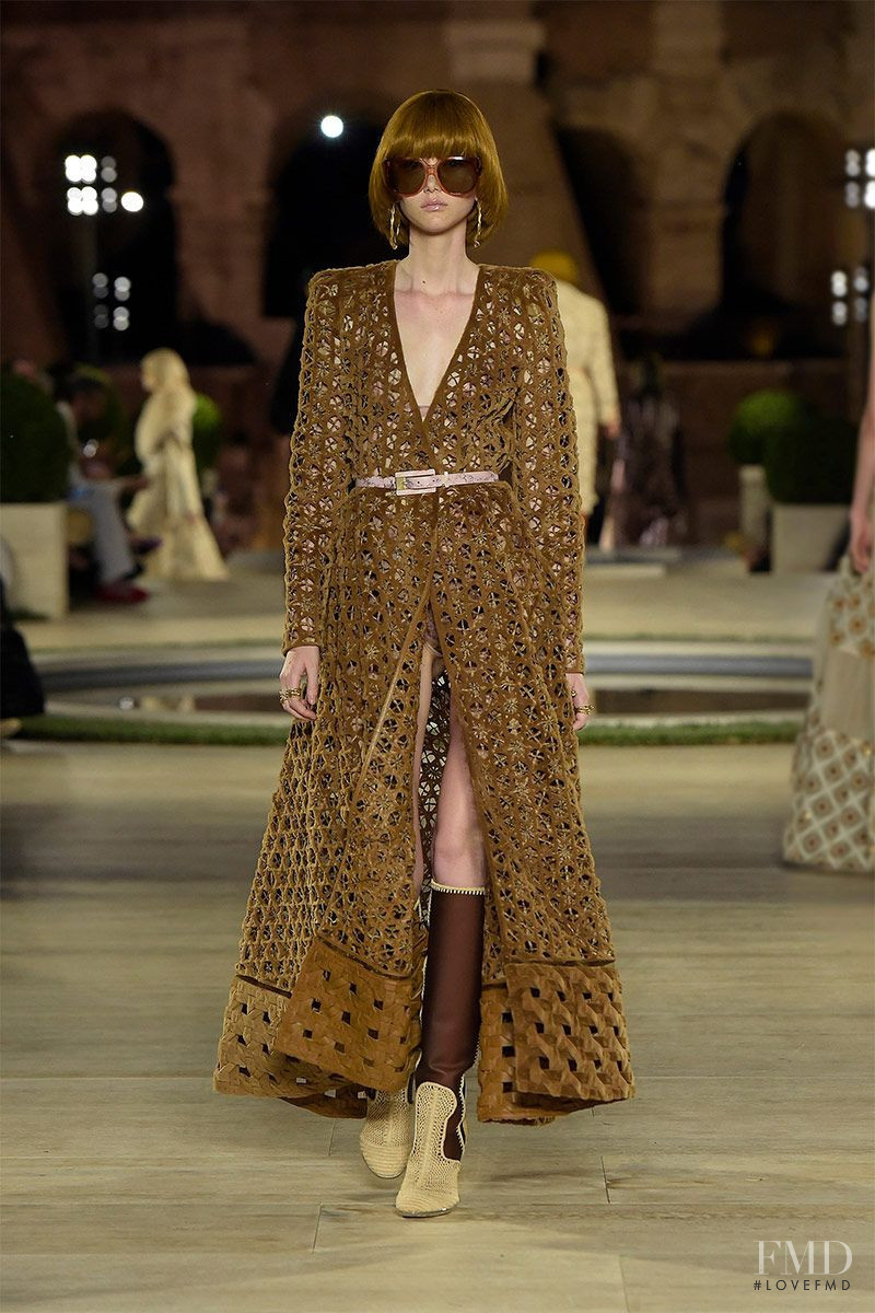 Sara Grace Wallerstedt featured in  the Fendi Couture fashion show for Autumn/Winter 2019