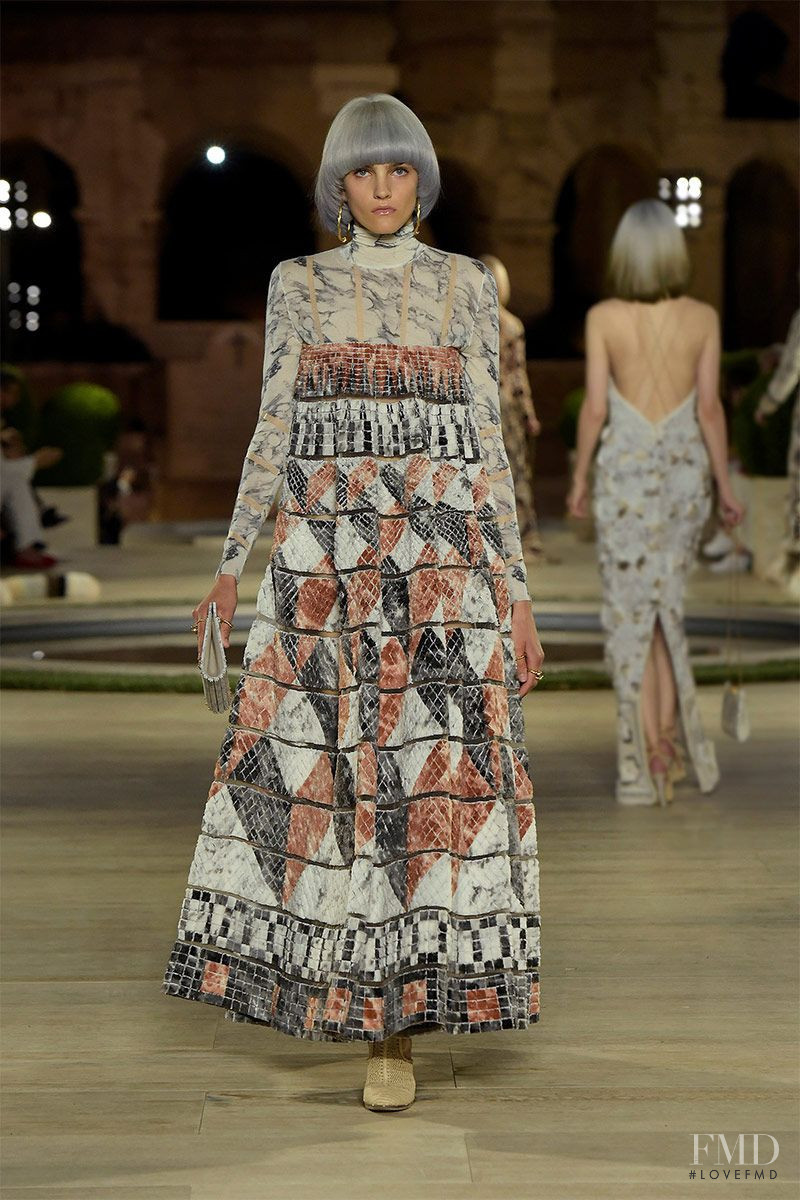 Josefine Lynderup featured in  the Fendi Couture fashion show for Autumn/Winter 2019
