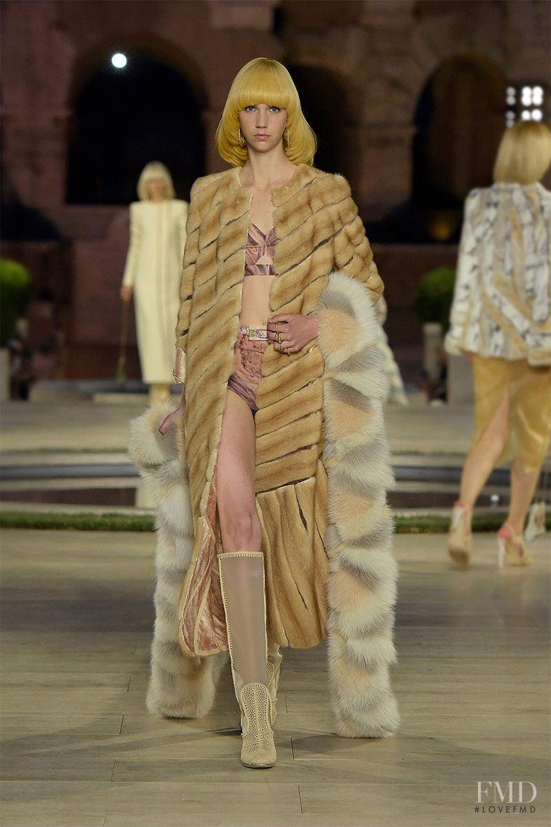 Bente Oort featured in  the Fendi Couture fashion show for Autumn/Winter 2019