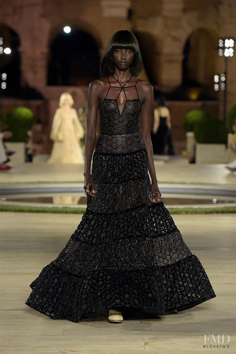 Anok Yai featured in  the Fendi Couture fashion show for Autumn/Winter 2019
