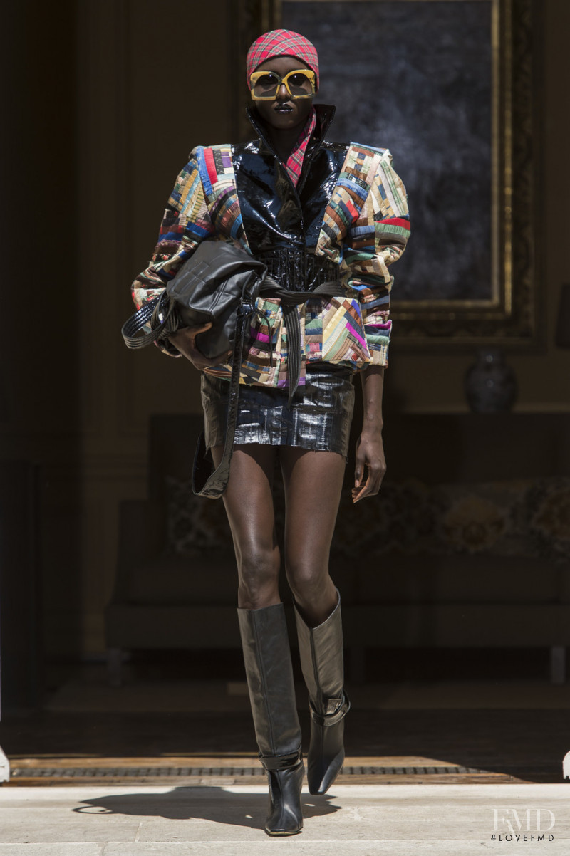 Rouguy Faye featured in  the Ronald van der Kemp fashion show for Autumn/Winter 2019