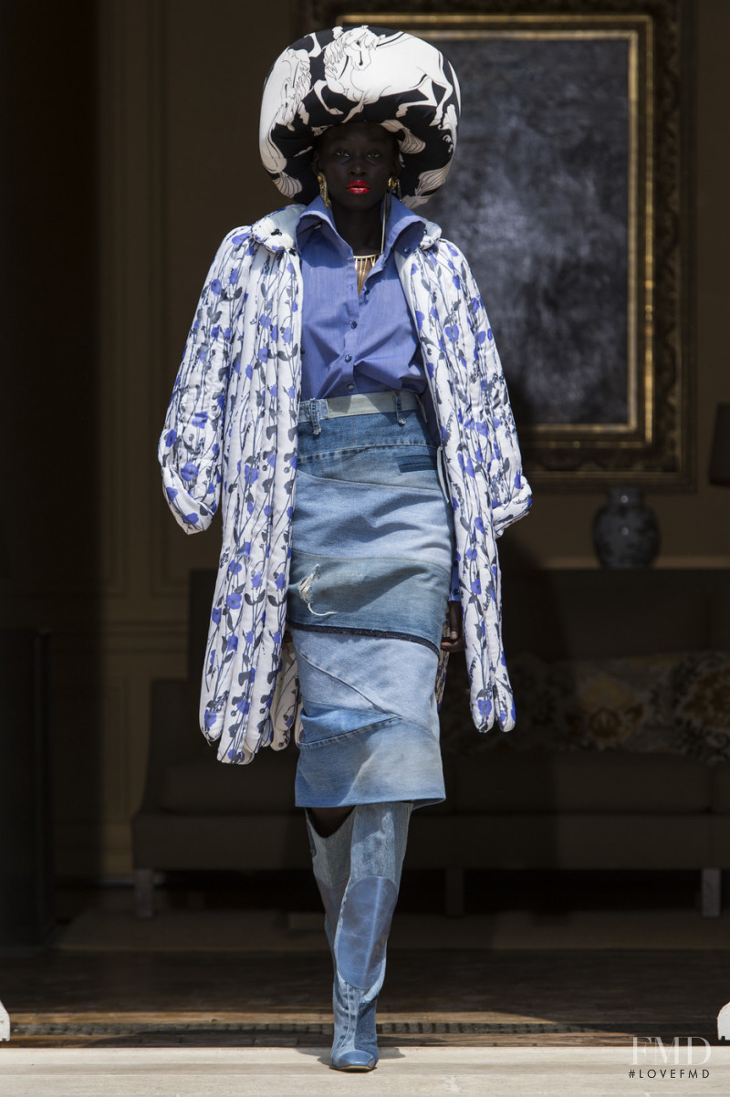 Sabah Koj featured in  the Ronald van der Kemp fashion show for Autumn/Winter 2019