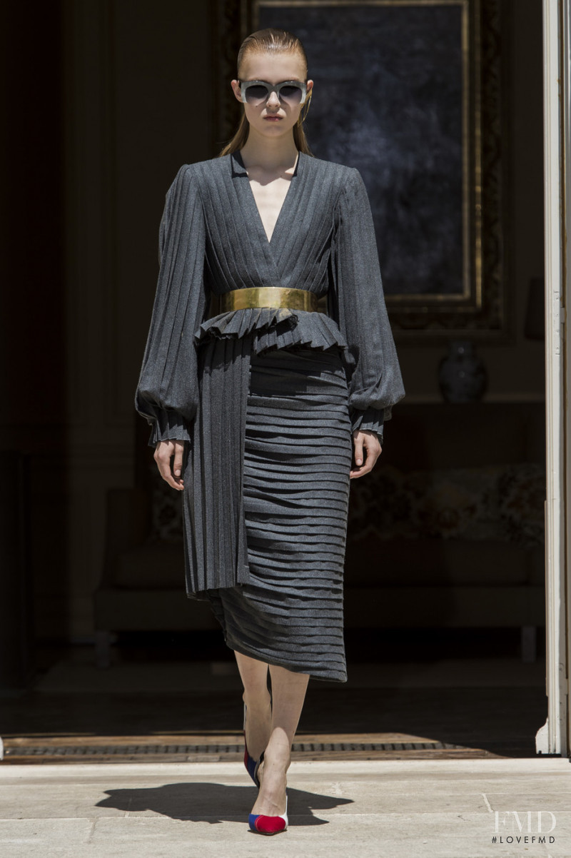 Yeva Podurian featured in  the Ronald van der Kemp fashion show for Autumn/Winter 2019