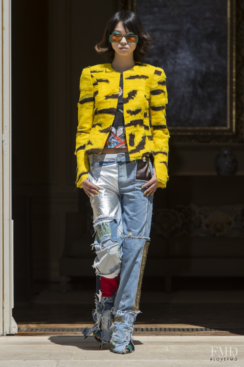 Zhiqin Zuo featured in  the Ronald van der Kemp fashion show for Autumn/Winter 2019
