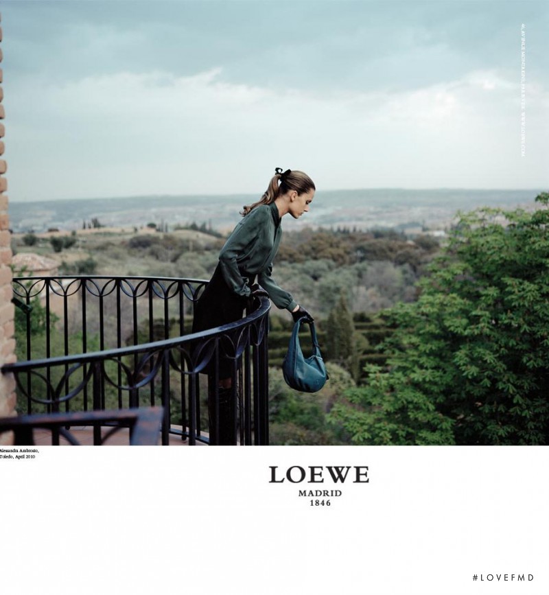 Alessandra Ambrosio featured in  the Loewe advertisement for Autumn/Winter 2010