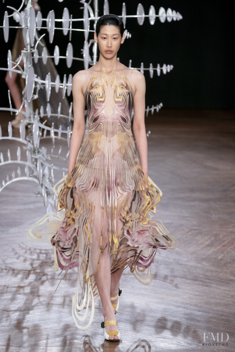 J Moon featured in  the Iris Van Herpen fashion show for Autumn/Winter 2019