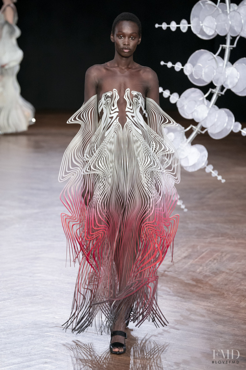 Sabah Koj featured in  the Iris Van Herpen fashion show for Autumn/Winter 2019