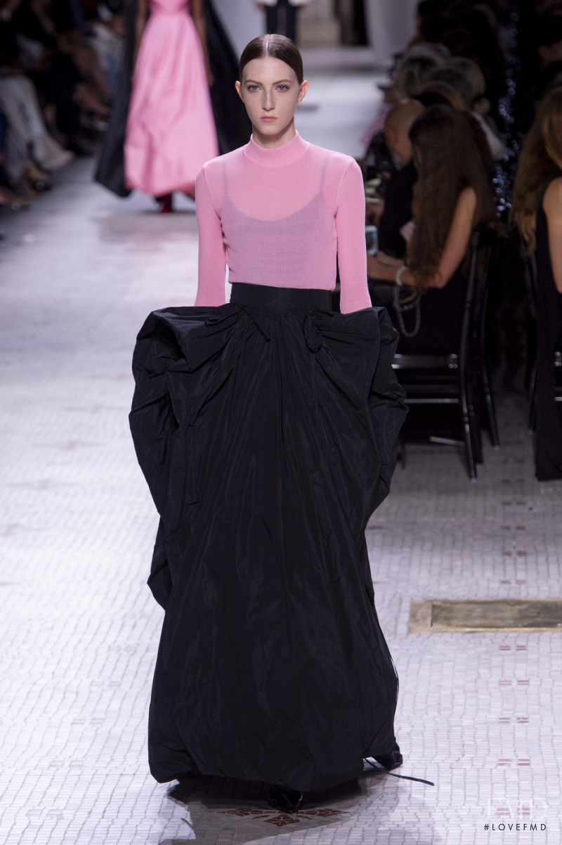 Evelyn Nagy featured in  the Givenchy Haute Couture fashion show for Autumn/Winter 2019