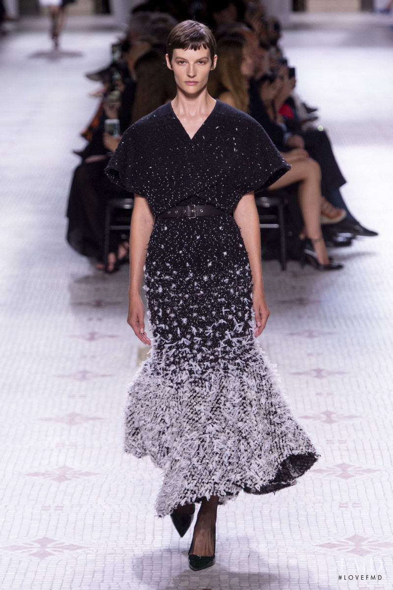 Sara Blomqvist featured in  the Givenchy Haute Couture fashion show for Autumn/Winter 2019