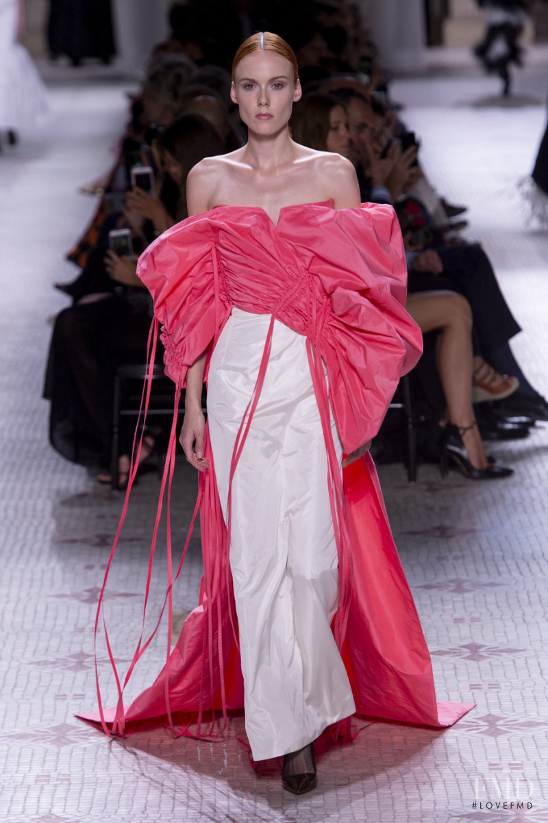 Kiki Willems featured in  the Givenchy Haute Couture fashion show for Autumn/Winter 2019