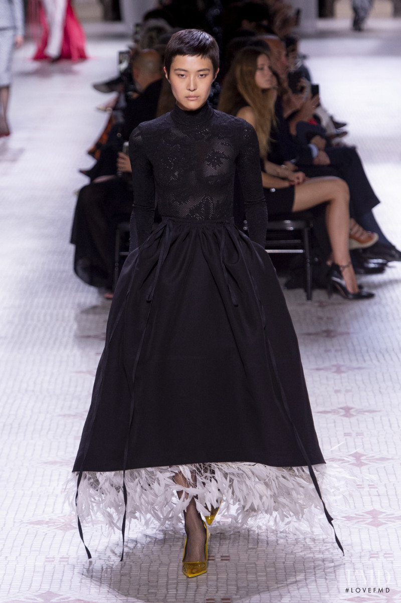 So Hyun Jung featured in  the Givenchy Haute Couture fashion show for Autumn/Winter 2019