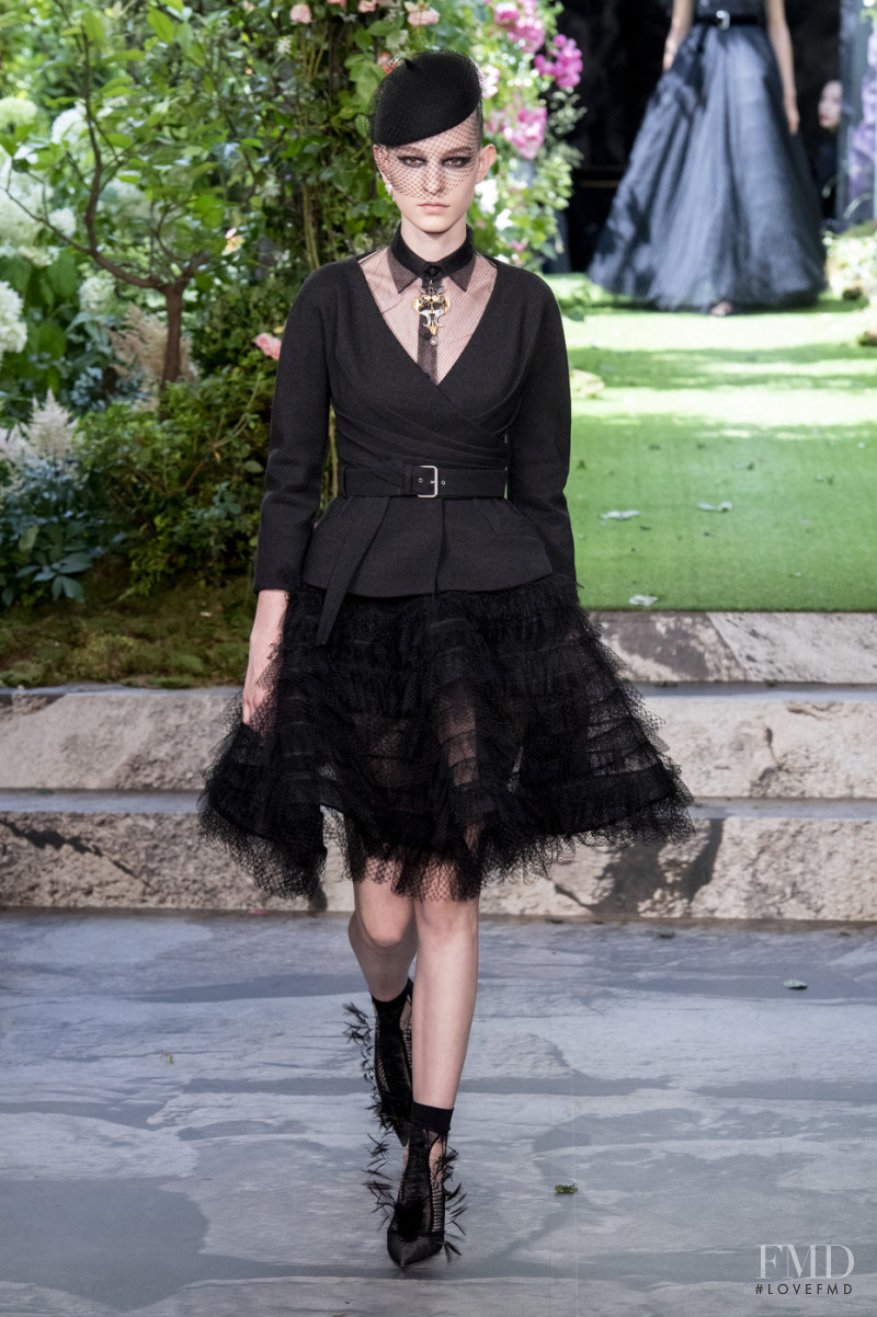 Laura Toth featured in  the Christian Dior Haute Couture fashion show for Autumn/Winter 2019