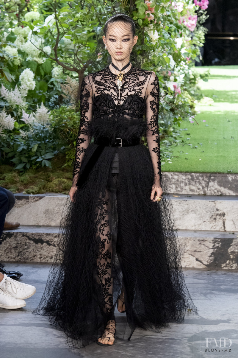 Hyun Ji Shin featured in  the Christian Dior Haute Couture fashion show for Autumn/Winter 2019