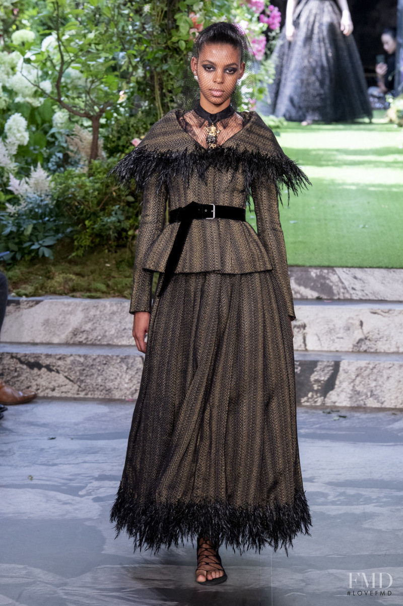 Alyssa Traore featured in  the Christian Dior Haute Couture fashion show for Autumn/Winter 2019