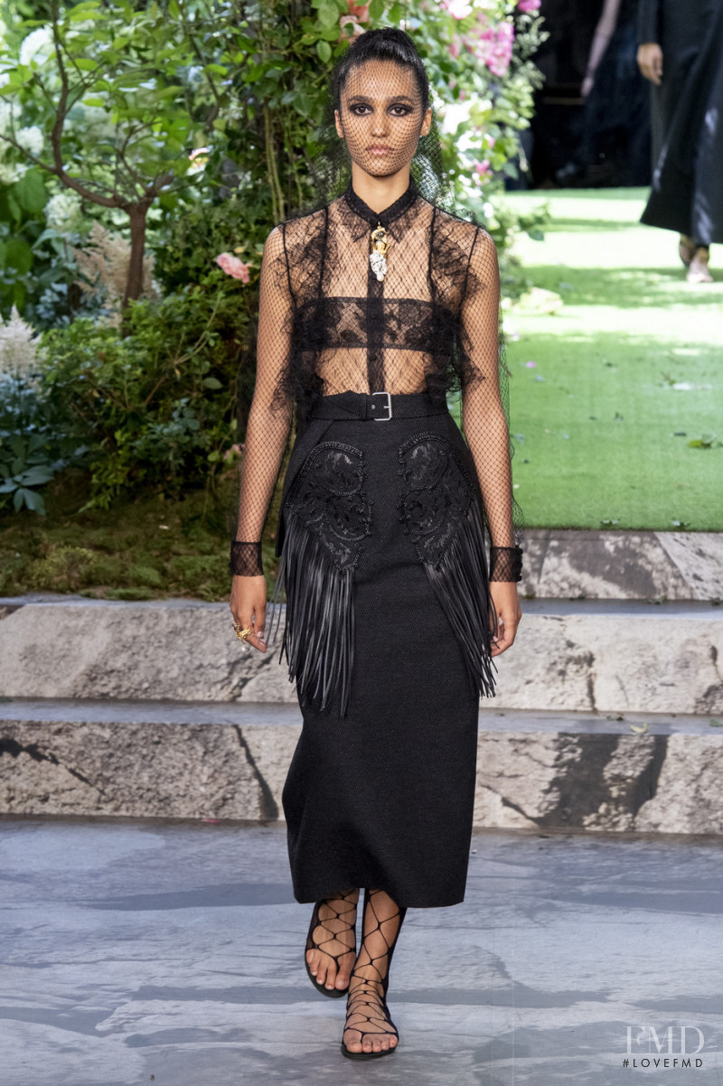 Hannah Wick featured in  the Christian Dior Haute Couture fashion show for Autumn/Winter 2019