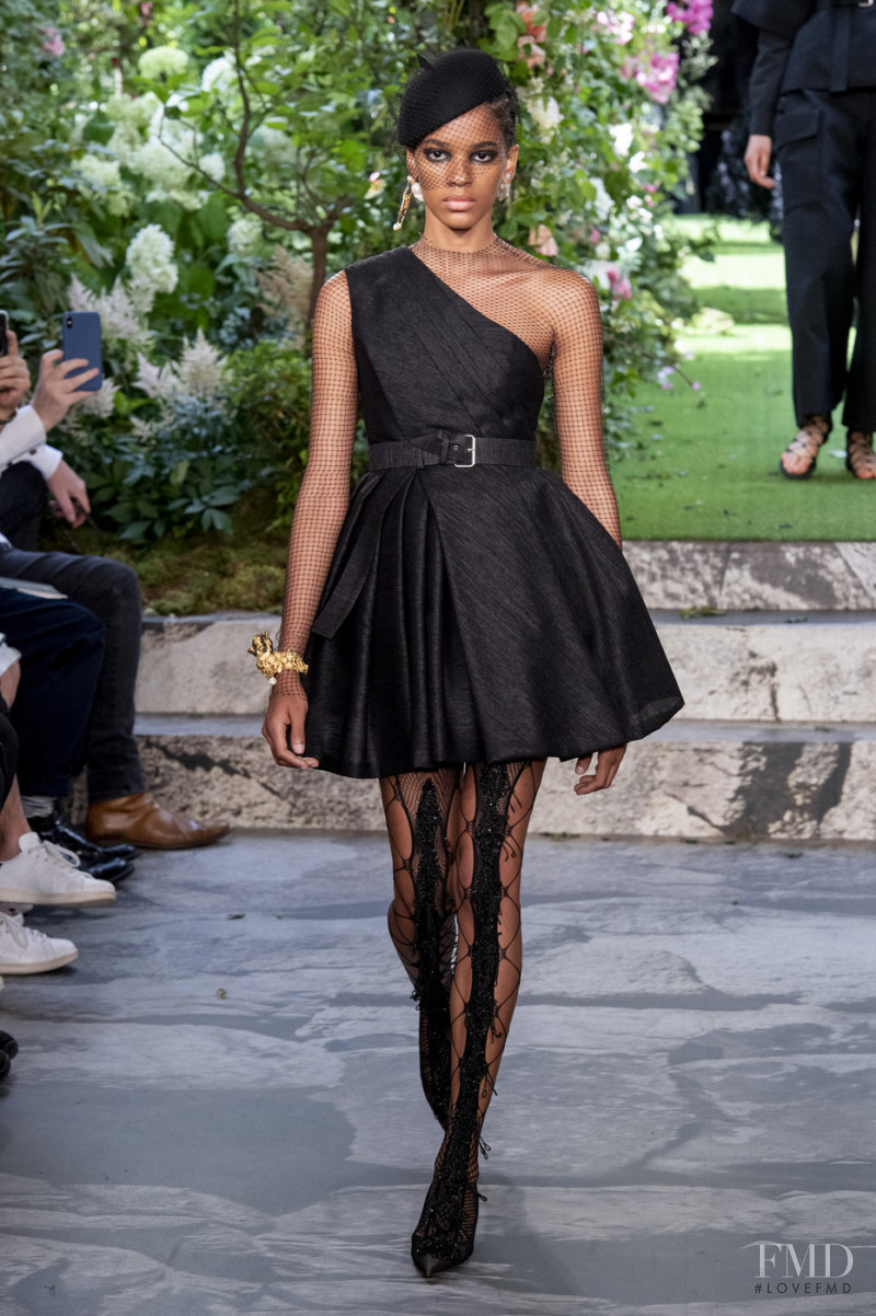 Kimberly Gelabert featured in  the Christian Dior Haute Couture fashion show for Autumn/Winter 2019