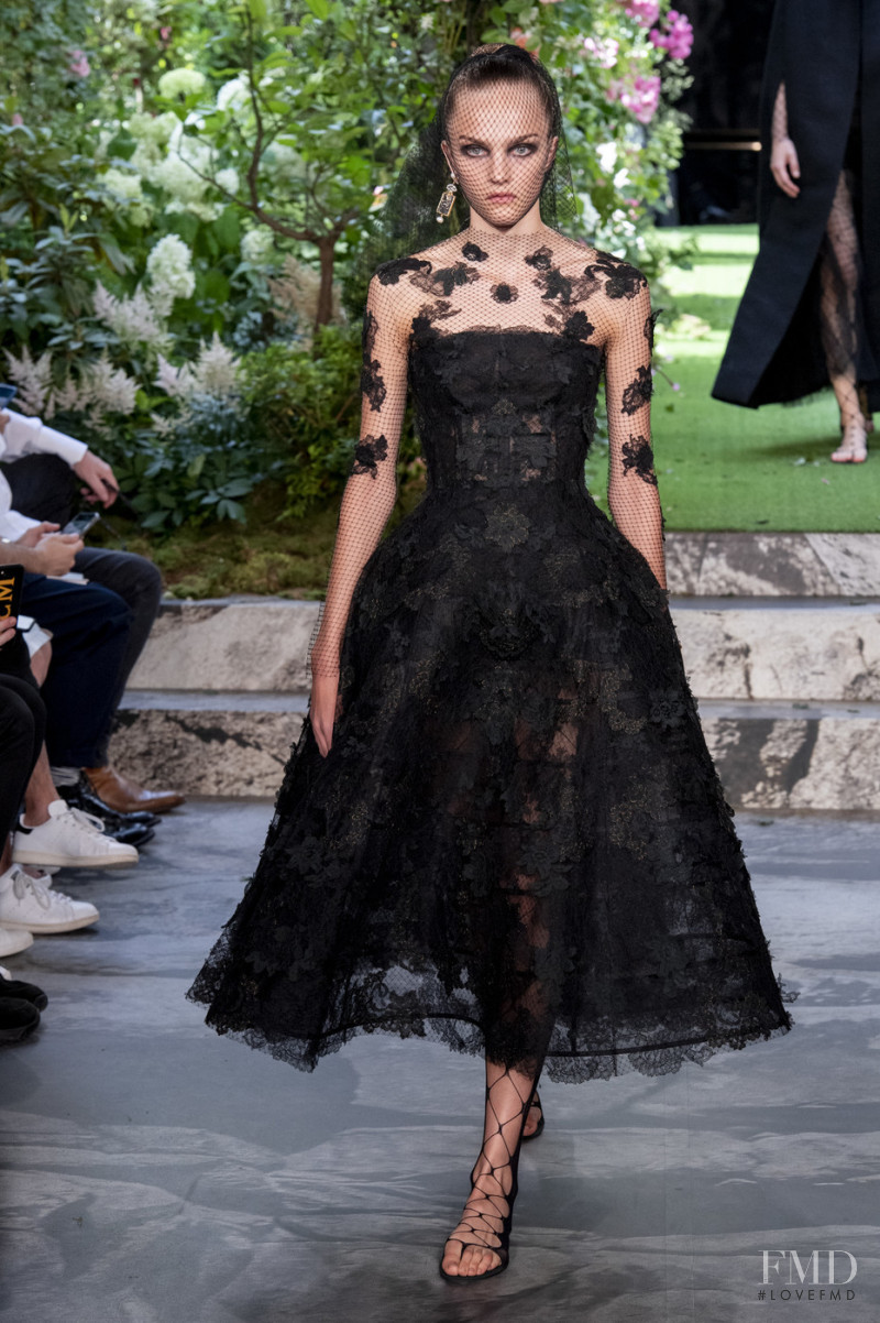 Josefine Lynderup featured in  the Christian Dior Haute Couture fashion show for Autumn/Winter 2019