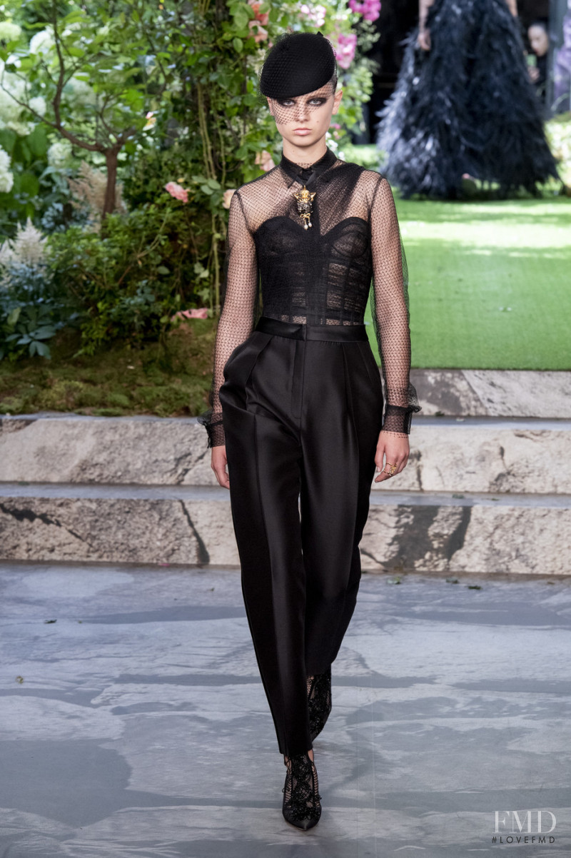 Giselle Norman featured in  the Christian Dior Haute Couture fashion show for Autumn/Winter 2019