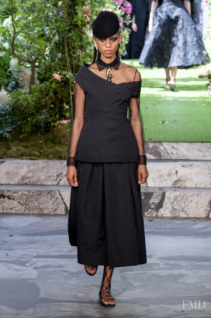 Adesuwa Aighewi featured in  the Christian Dior Haute Couture fashion show for Autumn/Winter 2019