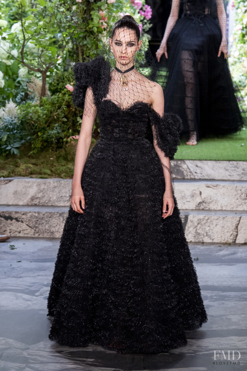 Africa Penalver featured in  the Christian Dior Haute Couture fashion show for Autumn/Winter 2019