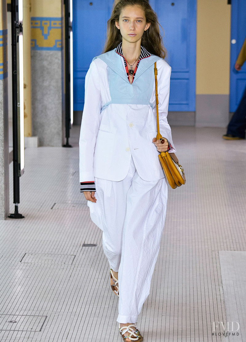 Fanny Chougui featured in  the Lanvin fashion show for Spring/Summer 2020