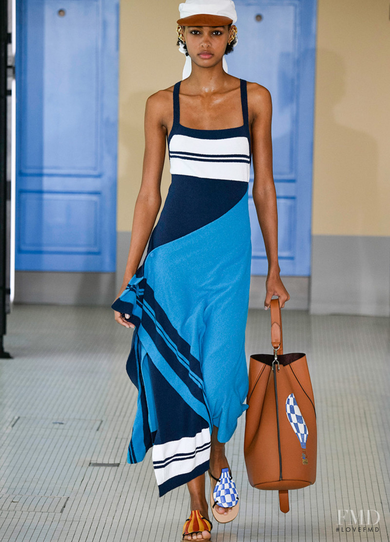 Blesnya Minher featured in  the Lanvin fashion show for Spring/Summer 2020