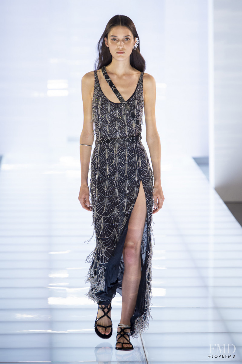 Rachelle Harris featured in  the Azzaro fashion show for Autumn/Winter 2019