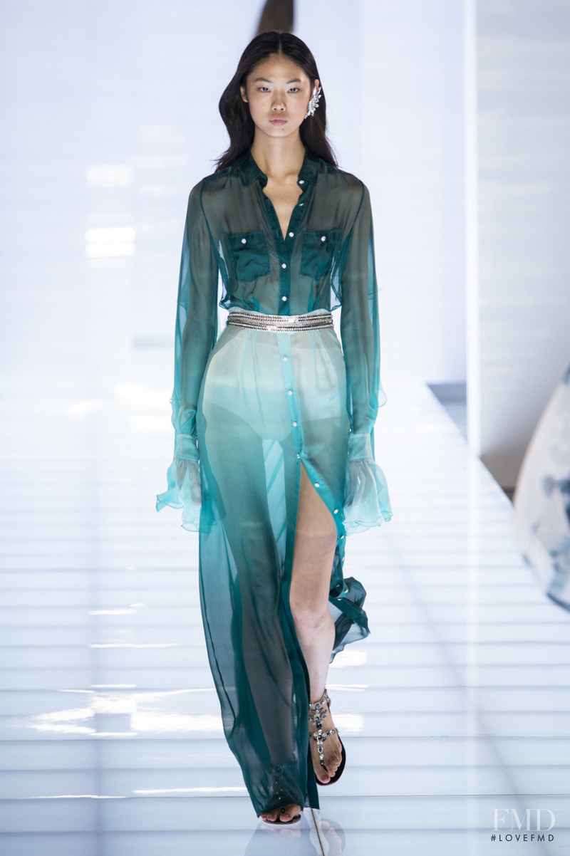 Sijia Kang featured in  the Azzaro fashion show for Autumn/Winter 2019