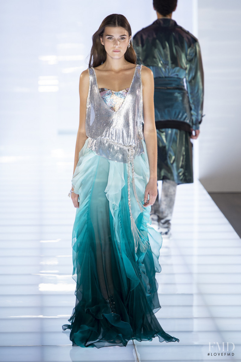 Irina Djuranovic featured in  the Azzaro fashion show for Autumn/Winter 2019