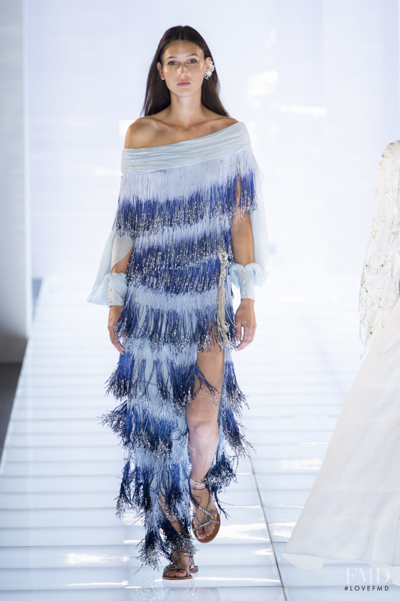Justine Asset featured in  the Azzaro fashion show for Autumn/Winter 2019