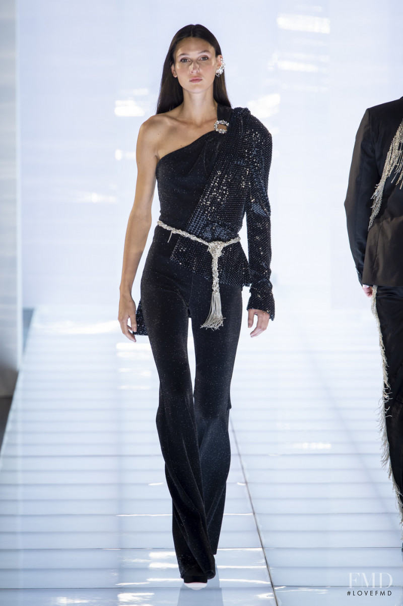 Justine Asset featured in  the Azzaro fashion show for Autumn/Winter 2019