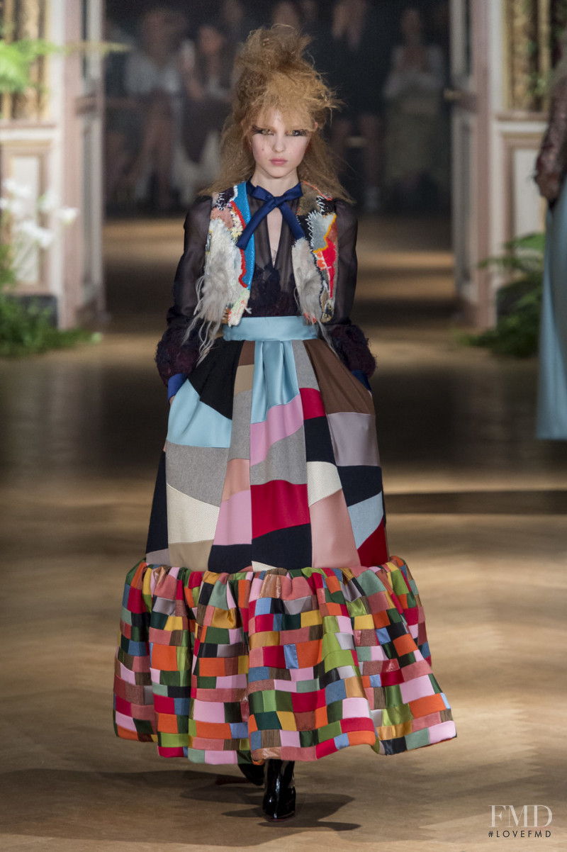 Yeva Podurian featured in  the Viktor & Rolf fashion show for Autumn/Winter 2019
