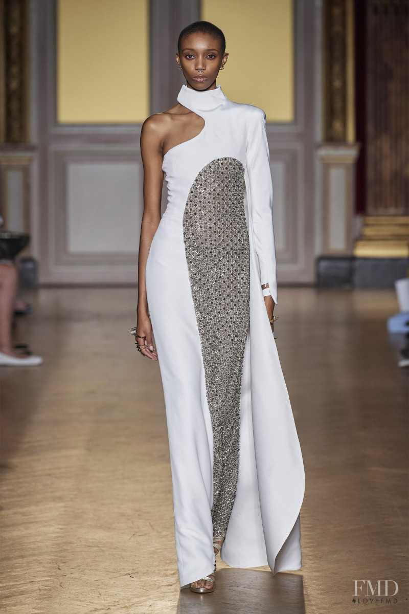 Hannah Shakespeare featured in  the Antonio Grimaldi fashion show for Autumn/Winter 2019