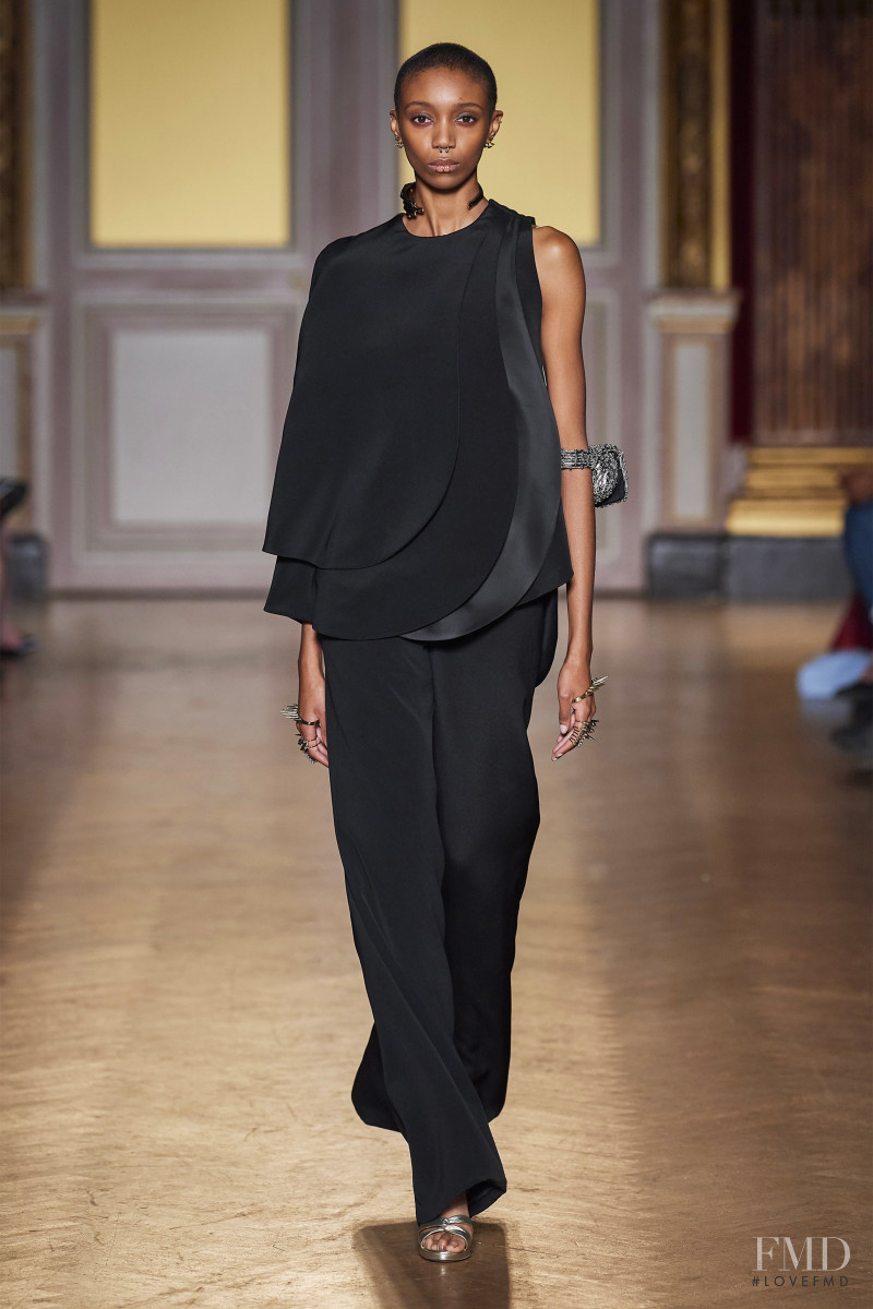 Hannah Shakespeare featured in  the Antonio Grimaldi fashion show for Autumn/Winter 2019