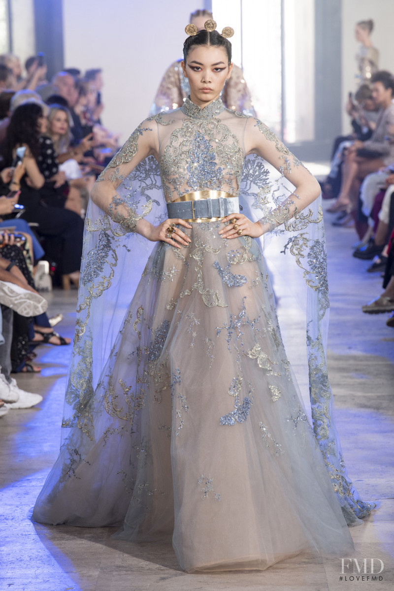 Bingbing Liu featured in  the Elie Saab Couture fashion show for Autumn/Winter 2019