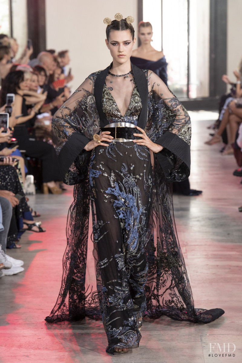 Noortje Van Oers featured in  the Elie Saab Couture fashion show for Autumn/Winter 2019