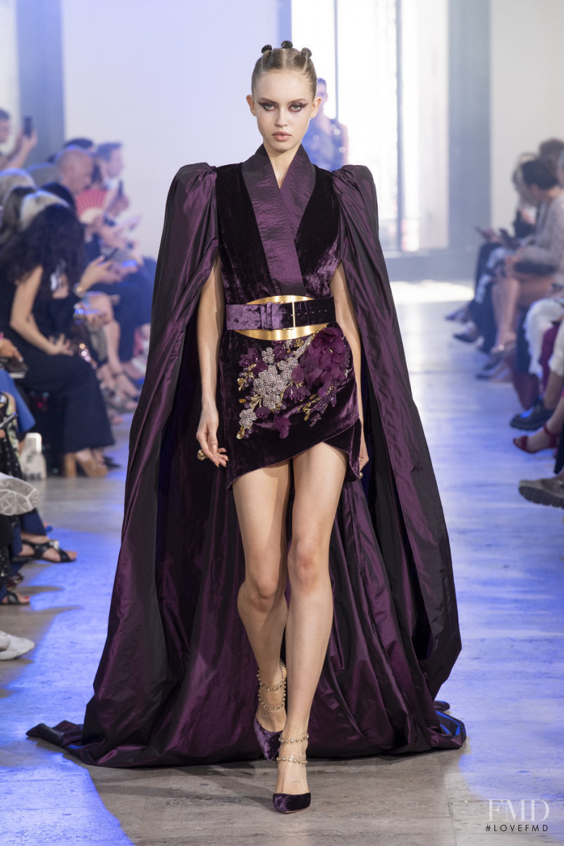 Lulu Reynolds featured in  the Elie Saab Couture fashion show for Autumn/Winter 2019