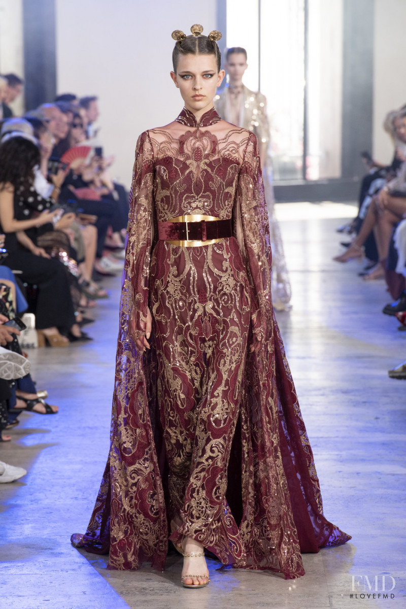 Merel Zoet featured in  the Elie Saab Couture fashion show for Autumn/Winter 2019