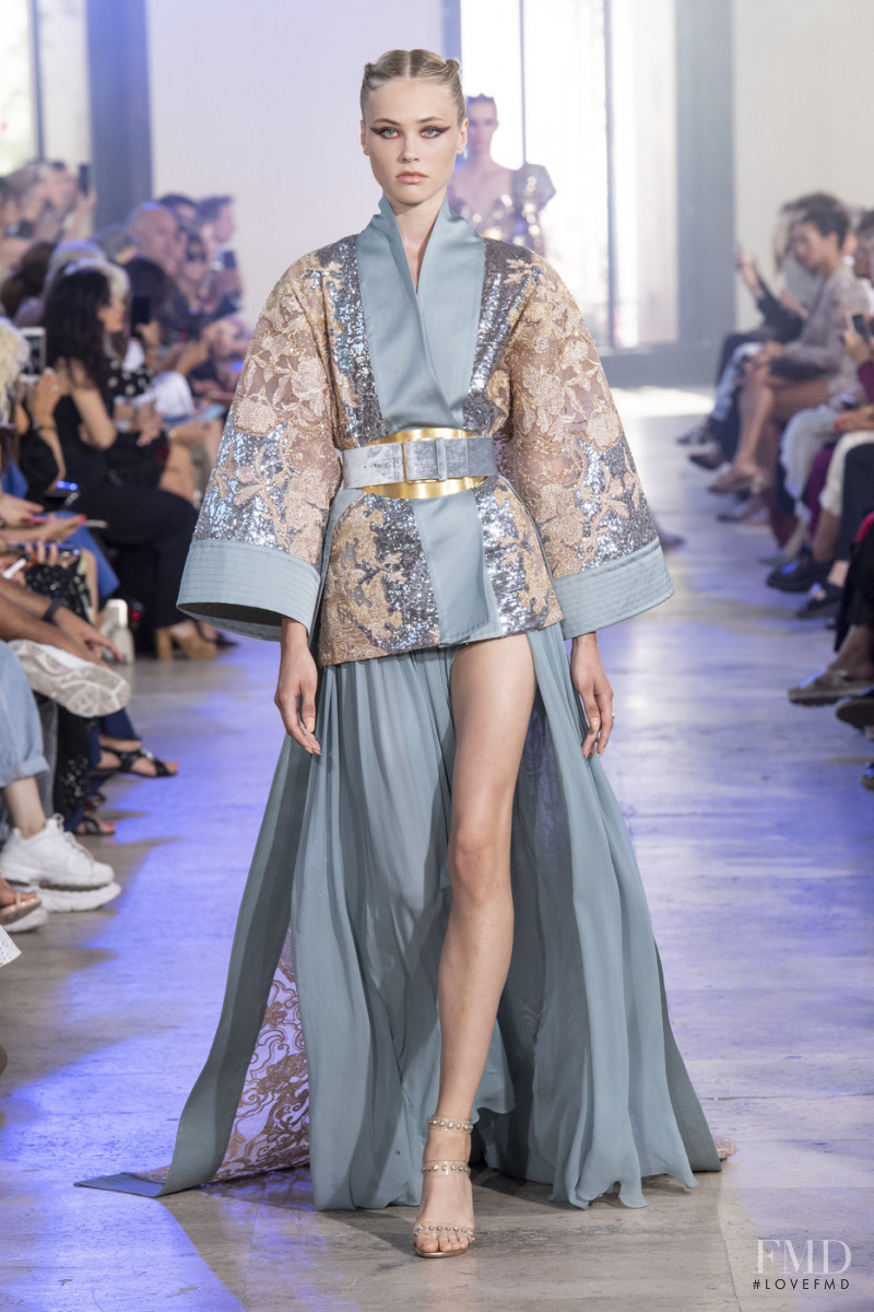 Siri Lehland featured in  the Elie Saab Couture fashion show for Autumn/Winter 2019