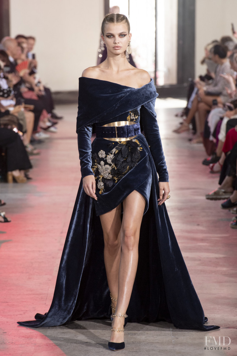 Dasha Khlystun featured in  the Elie Saab Couture fashion show for Autumn/Winter 2019