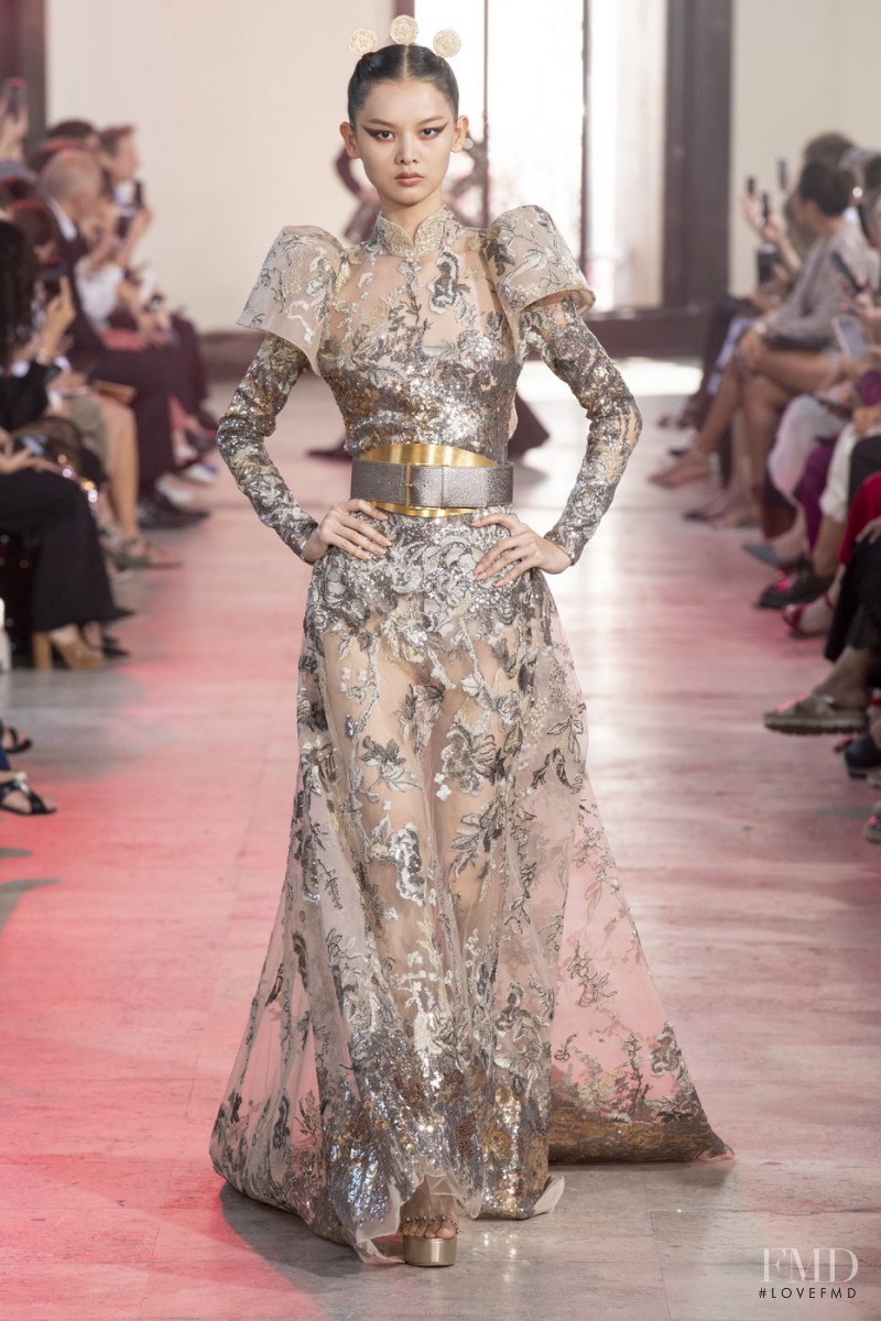 Shu Ping Li featured in  the Elie Saab Couture fashion show for Autumn/Winter 2019