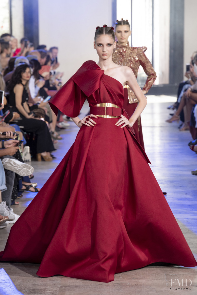 Eleonore Ghiuritan featured in  the Elie Saab Couture fashion show for Autumn/Winter 2019